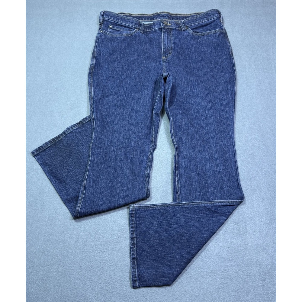 Duluth Jeans Womens 16x32 (34x32) Slim Fit Bootcut Straight Stretch Denim